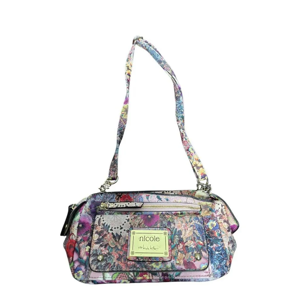 Y2K Nicole by Nicole Miller Floral Shoulder Bag Purse